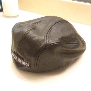 Harley Davidson Leather Ivy/Newsboy Hat